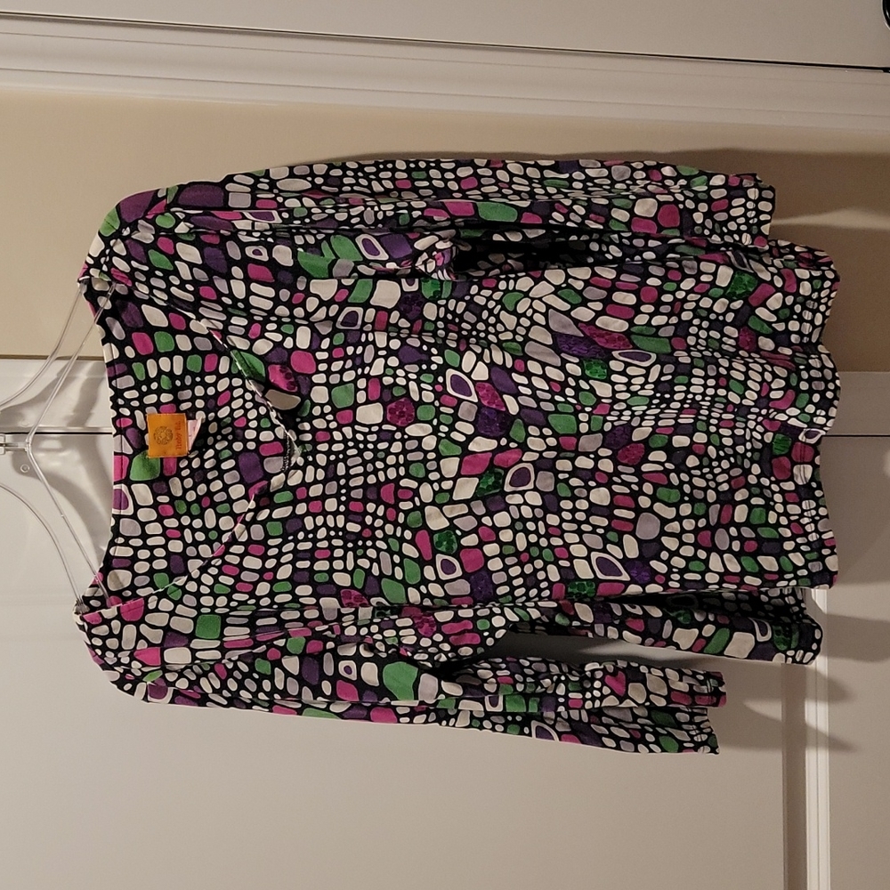 Ruby Rd. purple green and pink top